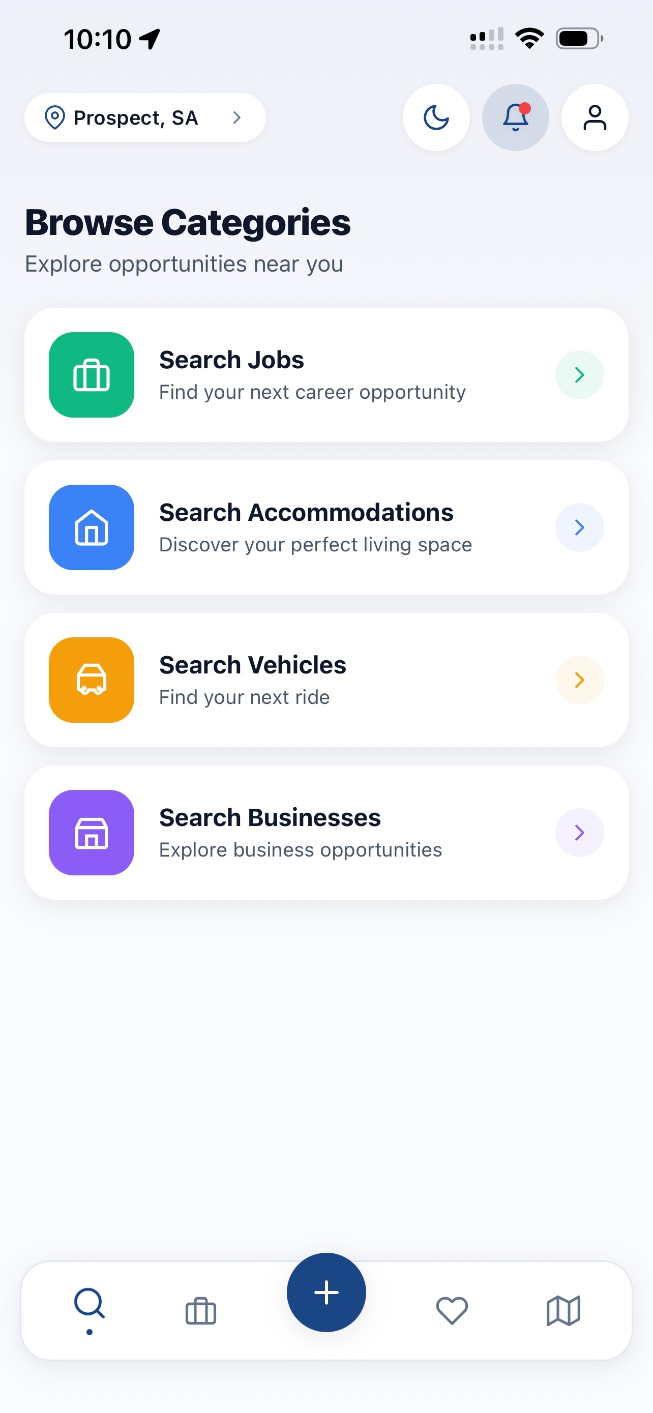 App Home Screen